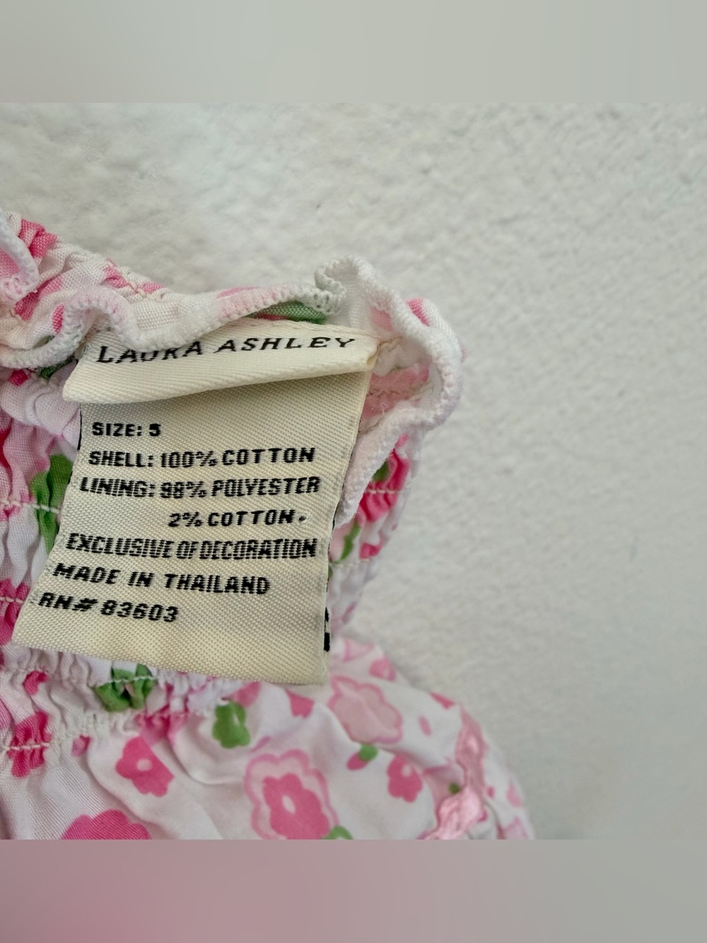 Laura Ashley Gymboree Girls Size 5 Dress Lot Pink Argyle Sweater Floral Halter - Picture 4 of 6
